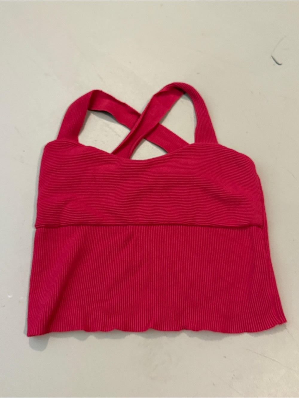 Abercrombie & Fitch Pink Ottoman Cross-Back Tank
